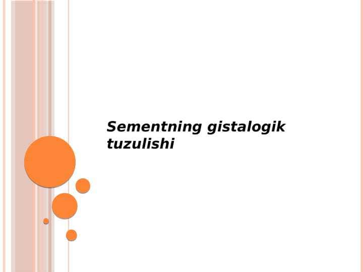 Sementning gistalogik tuzilishi