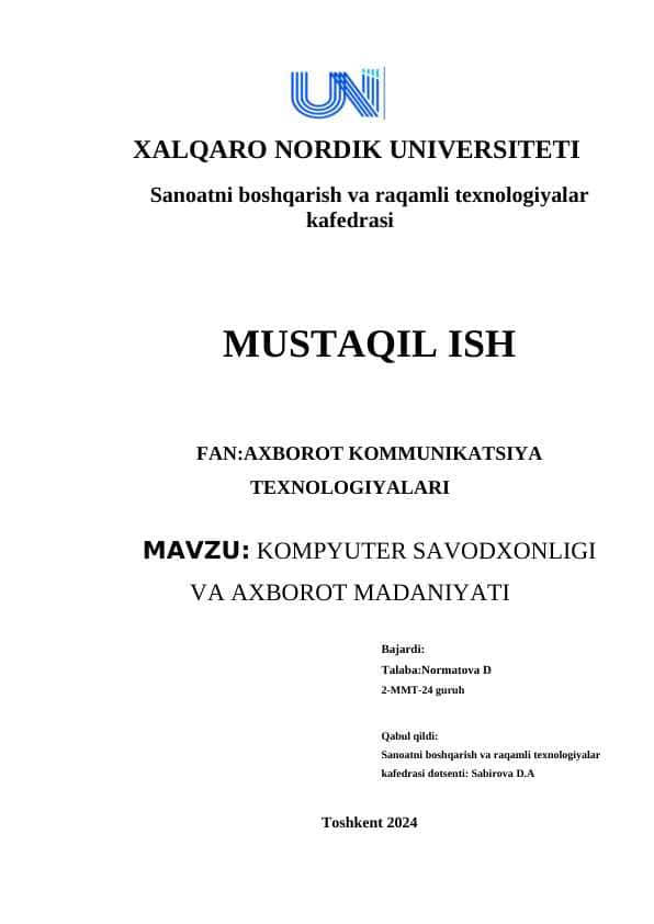Kompyuter savodxonligi