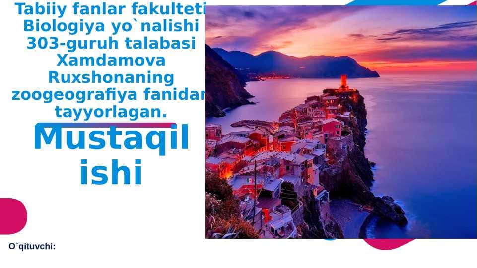 Materik va zoogeografik viloyatlarning shakllanishi