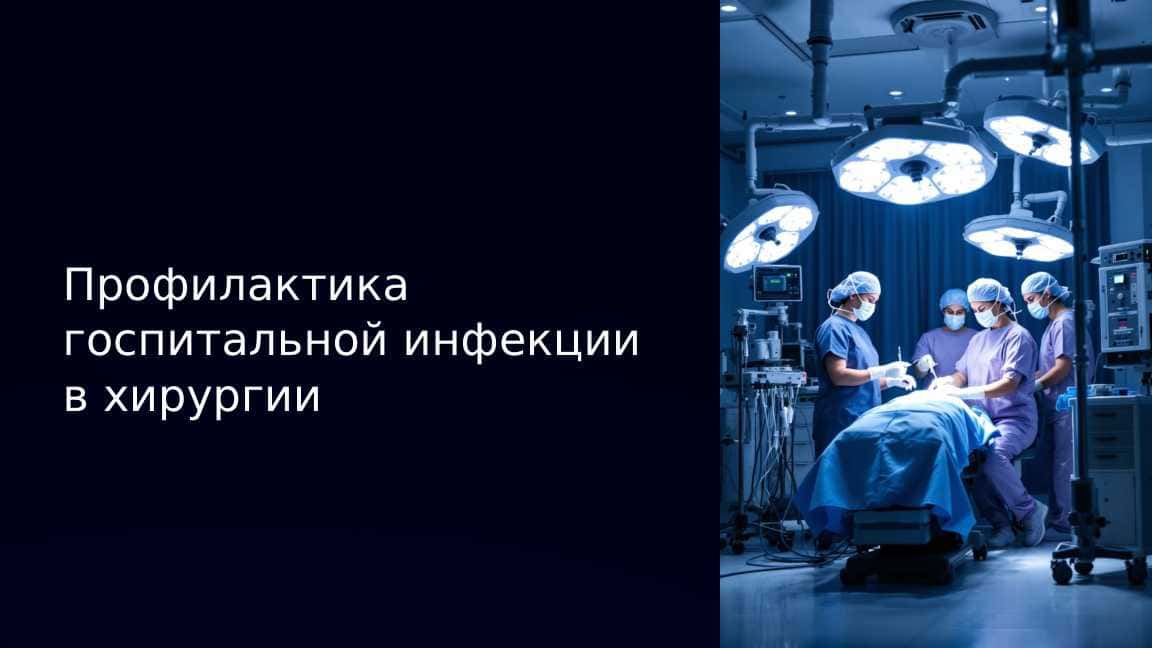 Профилактика госпитальной инфекции в хирургии