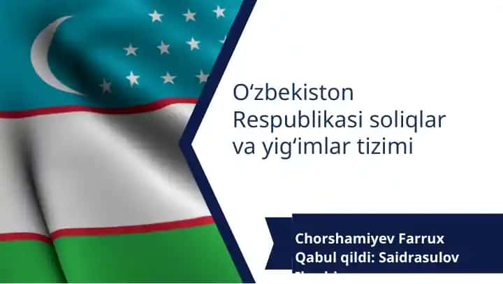 Soliqlar va yigʻimlar tizimi
