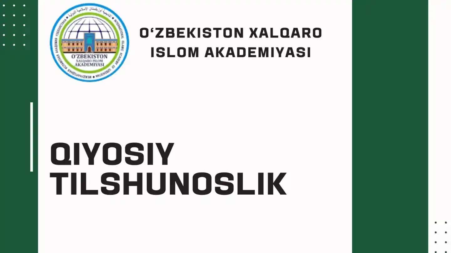 Qiyosiy tilshunoslik