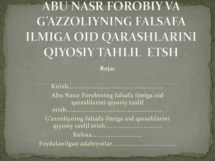 Mustaqil ish
