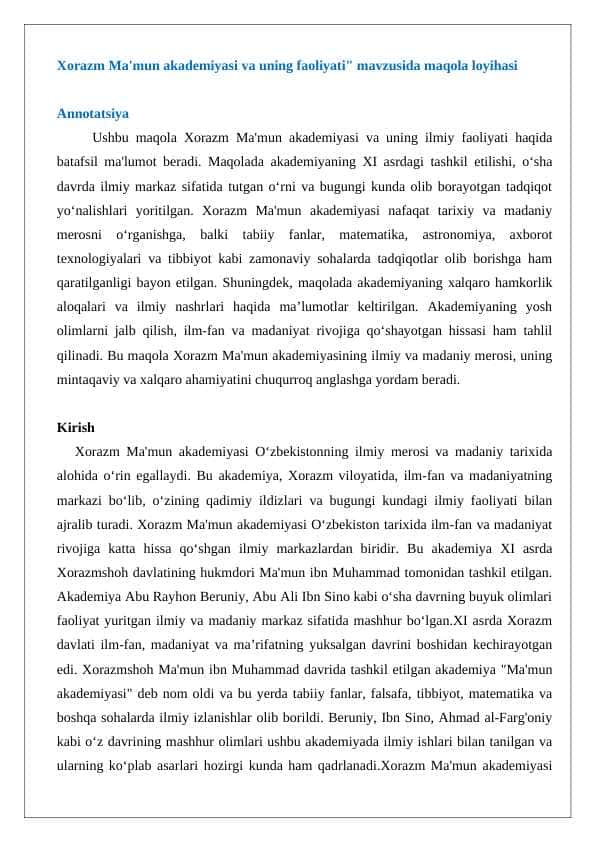 O‘rta asr Sharq allomalari ilmiy merosini o‘rganishda Ibn al-Qiftiy asarining o‘rni mavzusida tezis 24