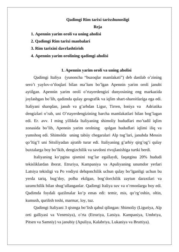 Qadimgi Rim tarixi tarixshunosligi 24