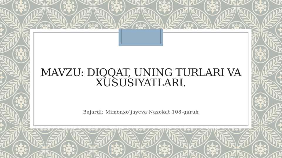 Taqdimot