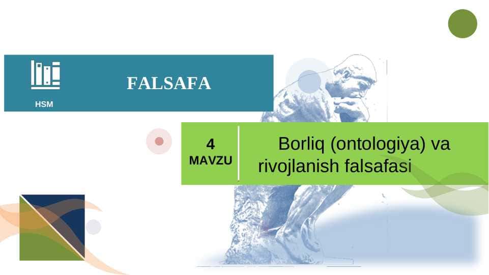 Borliq ( ontologiya) va rivojlanish falsafasi