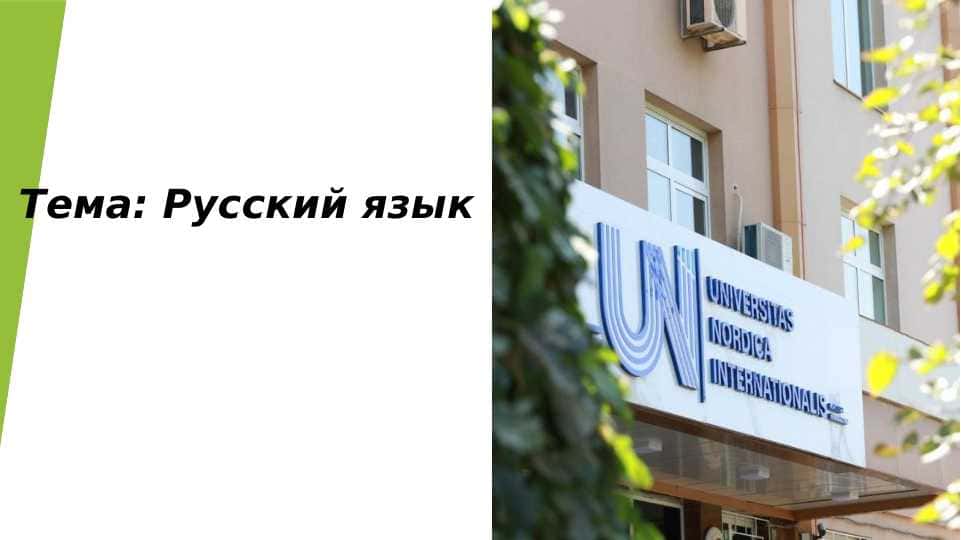Русский язык