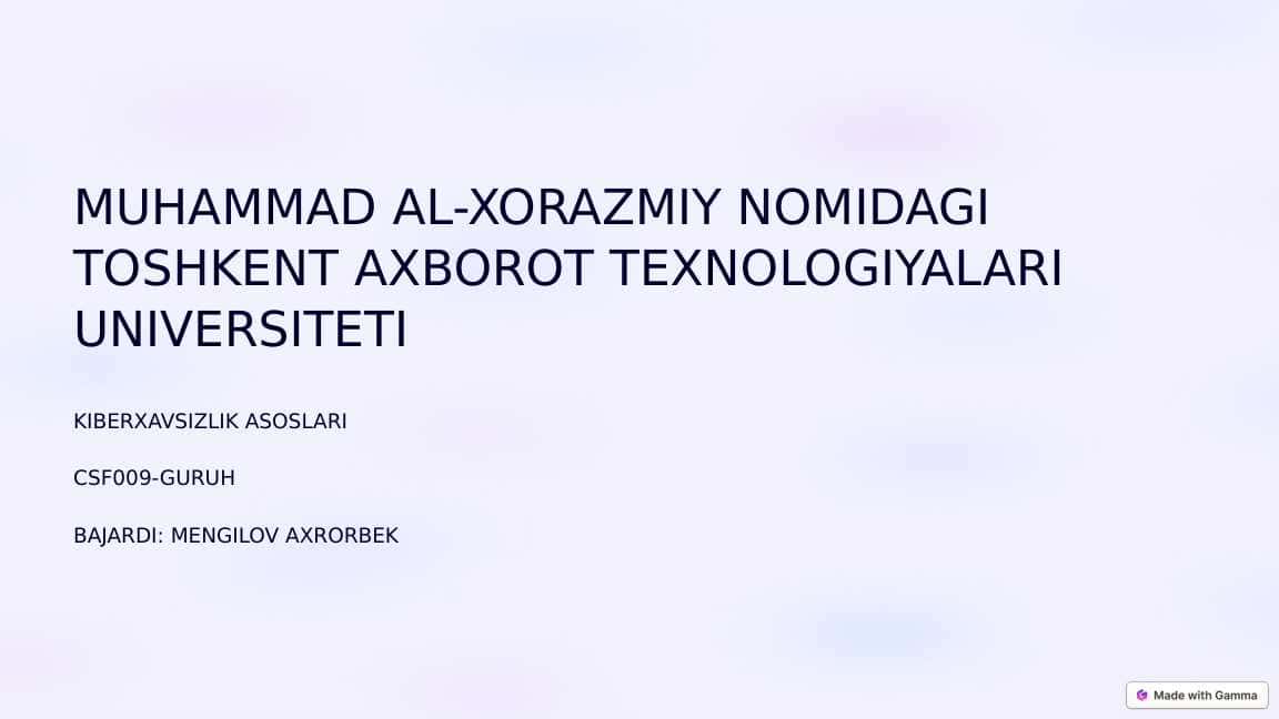 Kiberjinoyatchilik, kiberqonunlar va kiberetika.
