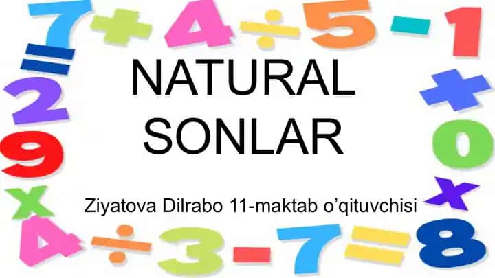 Natural Sonlar