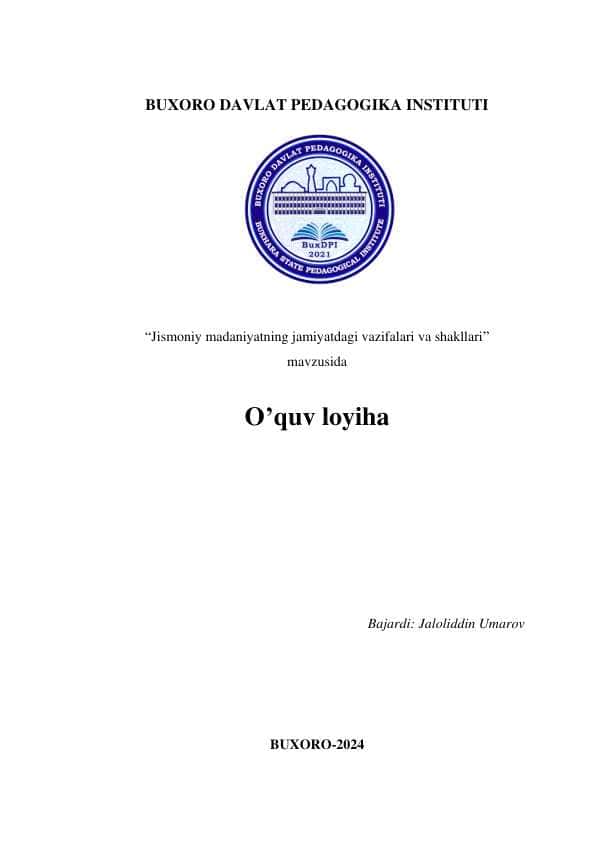 Jismoniy madaniyatning jamiyatdagi vazifalari va shakllari