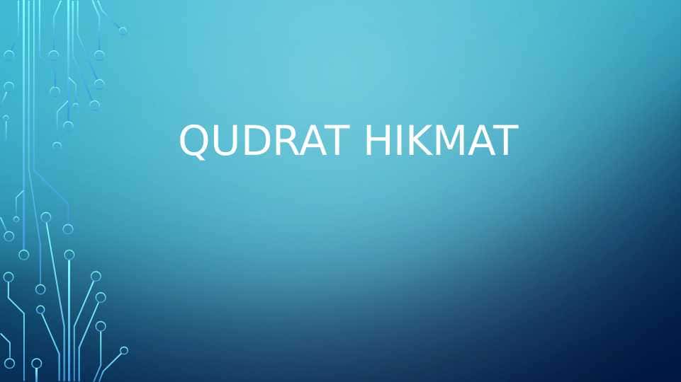 Qudrat Hikmat hayoti va ijodi
