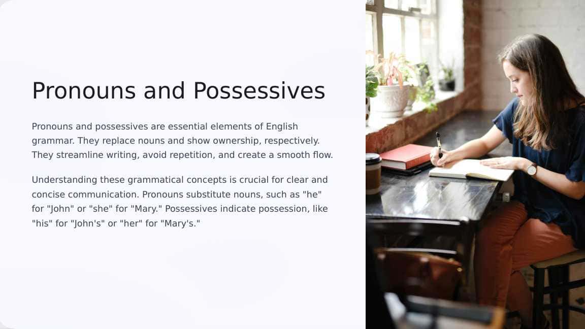 Pronouns and Possessives