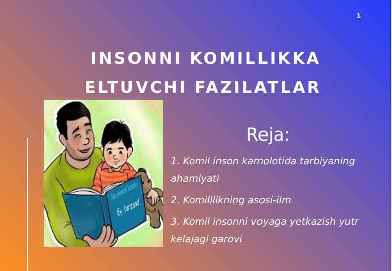 Insonni komillikka eltuvchi fazilatlar