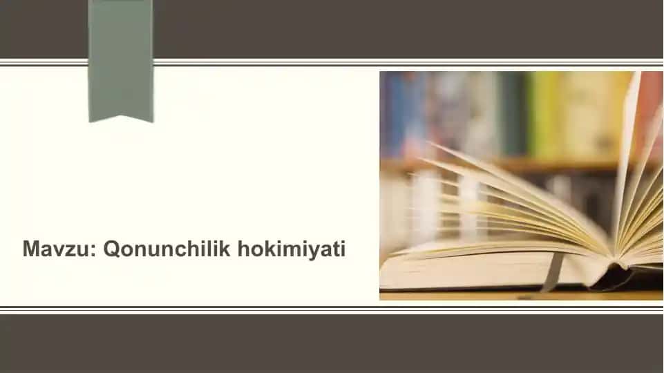 Qonunchilik hokimiyati