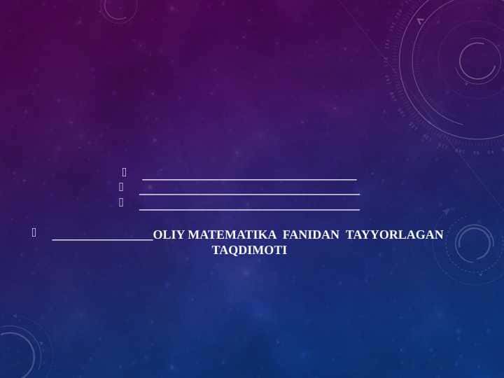 MATEMATIK MODELLARNING KASBIY SOHALRDAGI TADBIQLARI