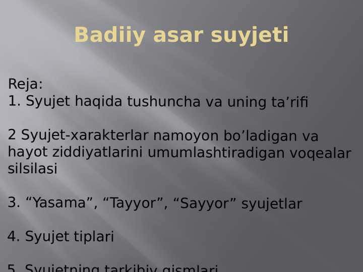 Badiiy asar suyjeti