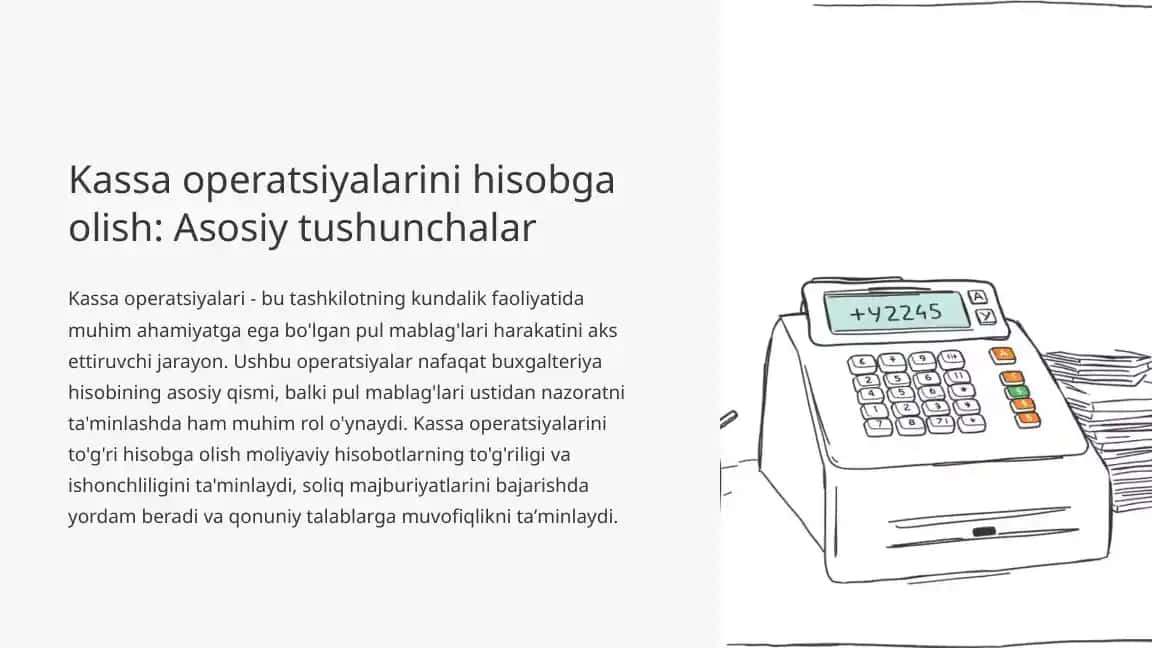Kassa operatsiyalari