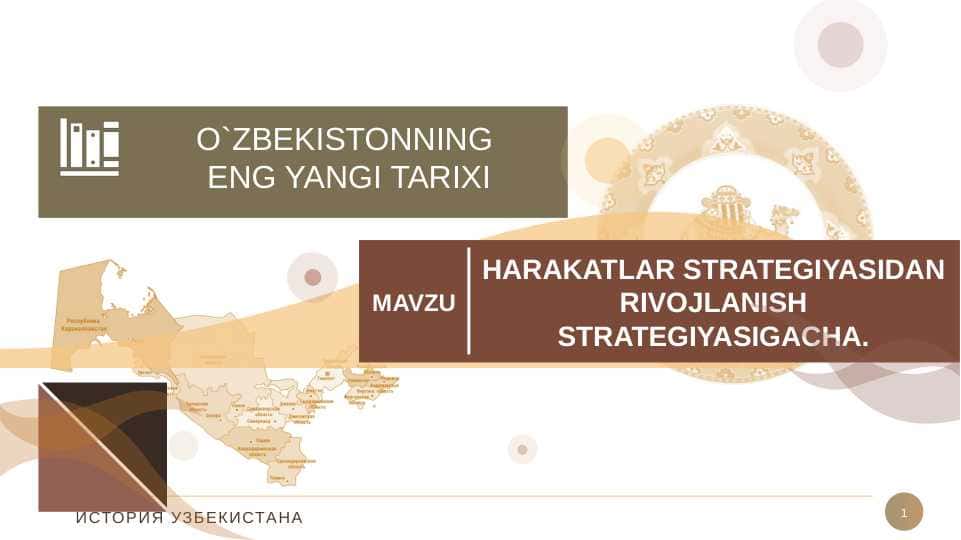 HARAKATLAR STRATEGIYASIDAN RIVOJLANISH STRATEGIYASIGACHA