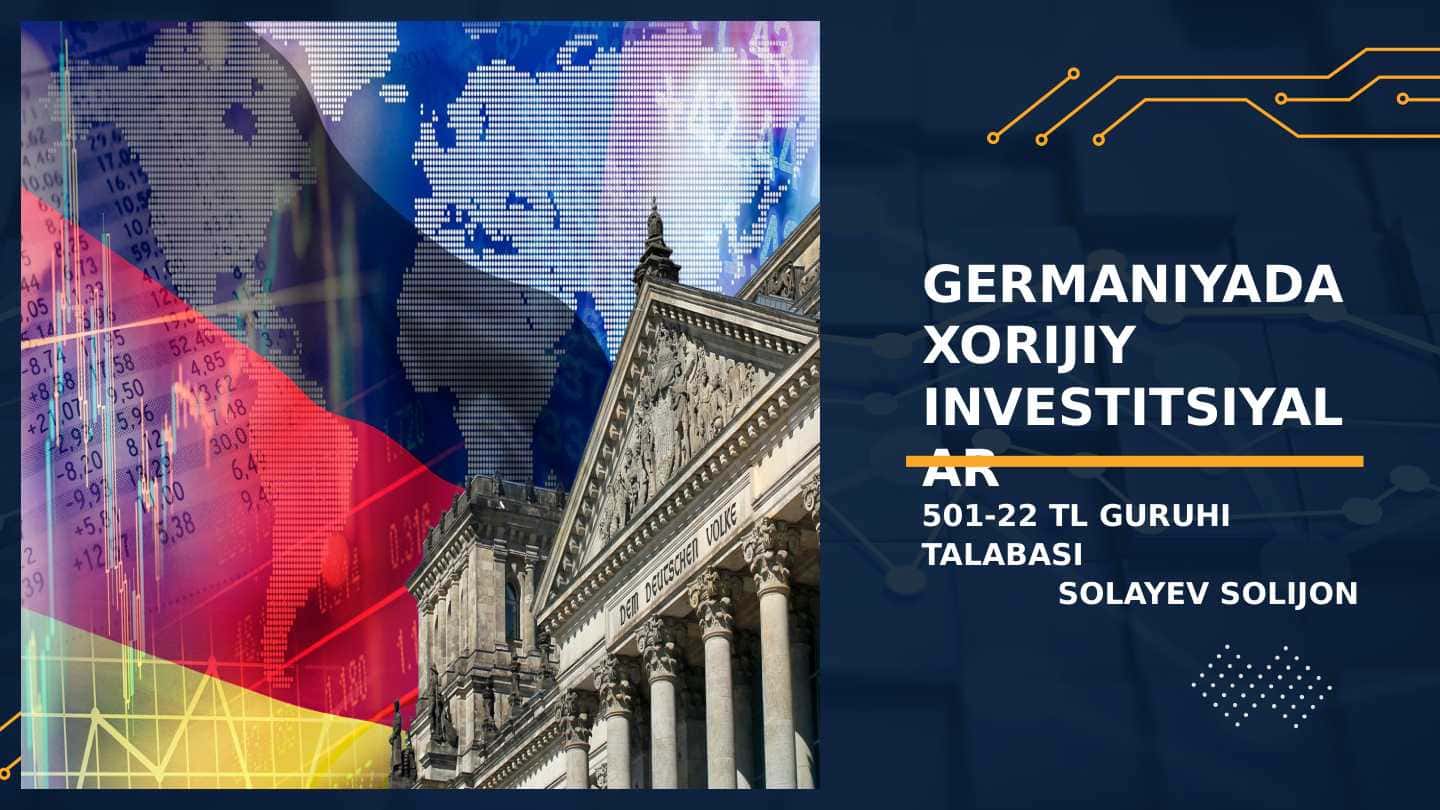 Germaniyada xorijiy investitsiyalar