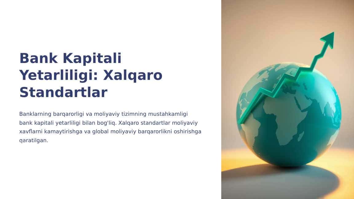 Bank Kapitali Yetarliligi Xalqaro Standartlar