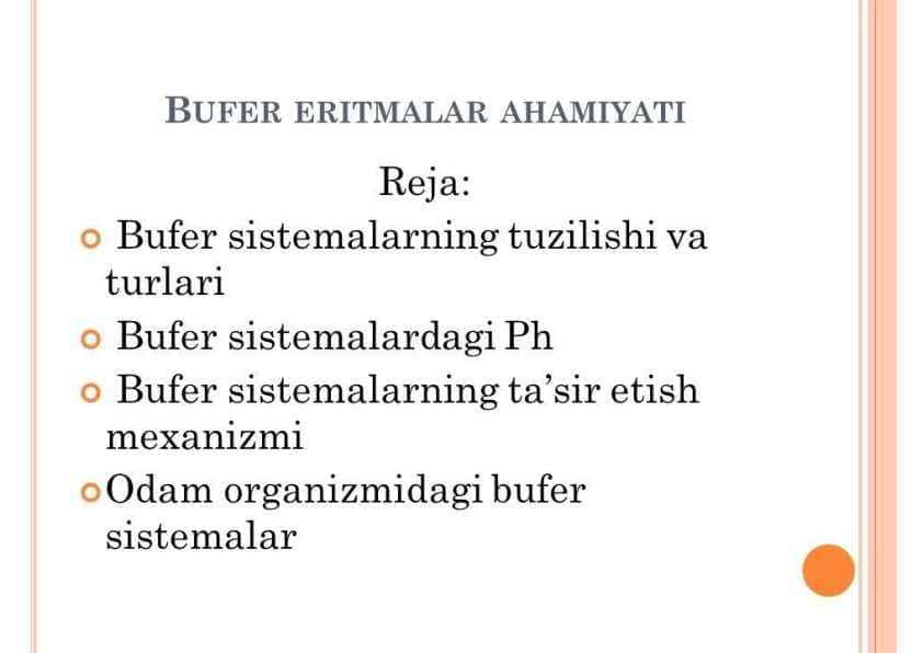 Bufer sistemalar