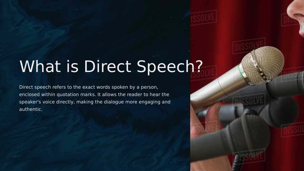 What is Direct Speech ?