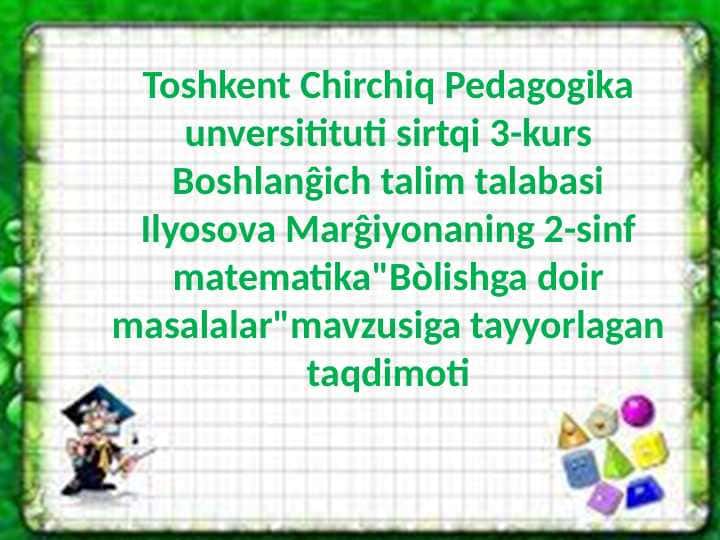 Bòlishga doir masalalar