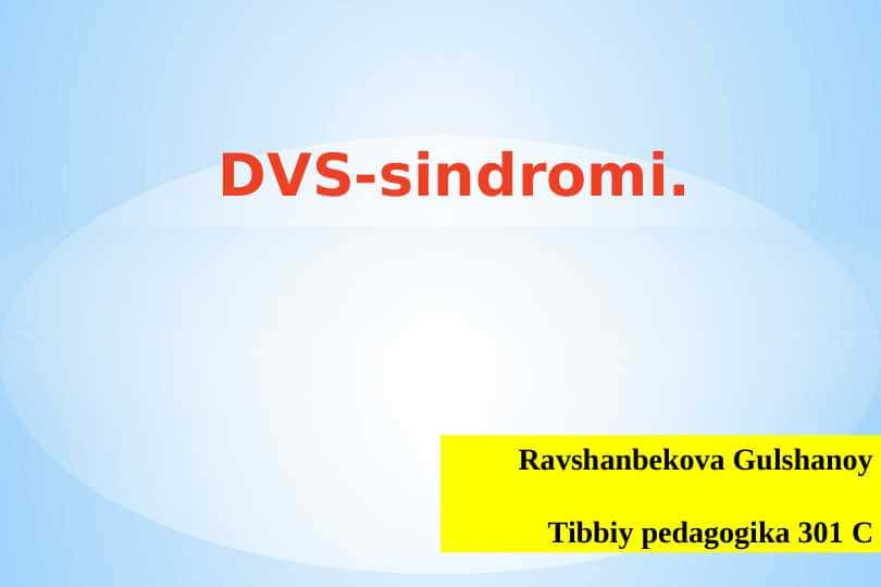 DVS-sindromi