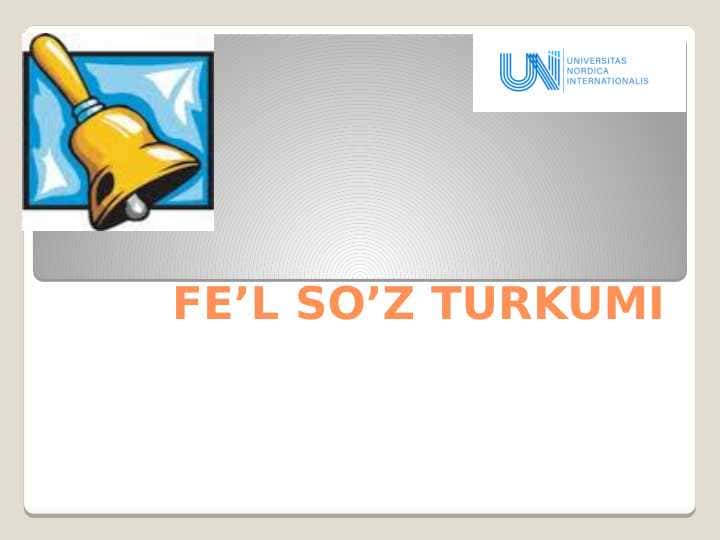 FE’L SO’Z TURKUMI