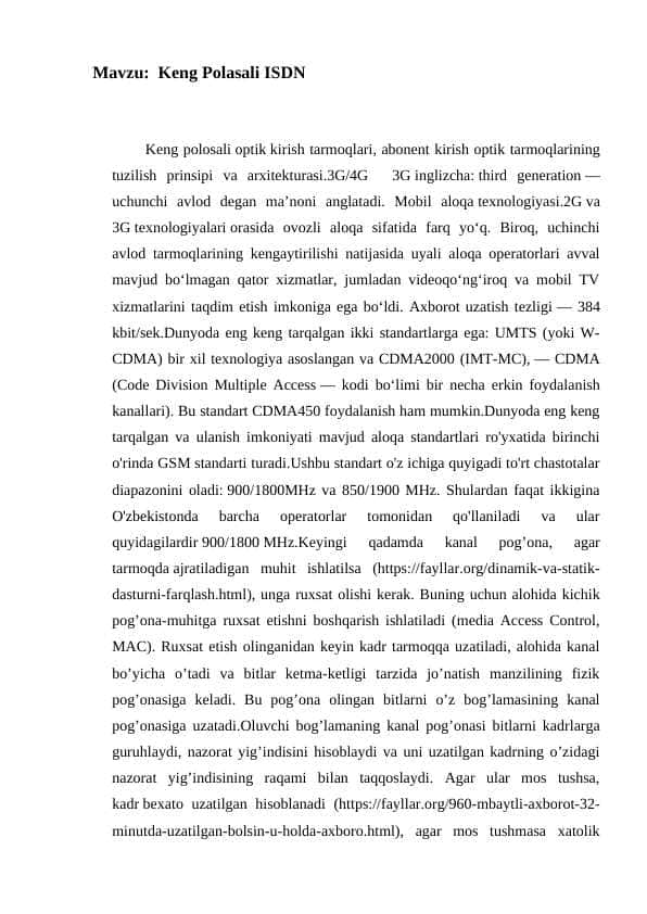 Keng Polasali ISDN