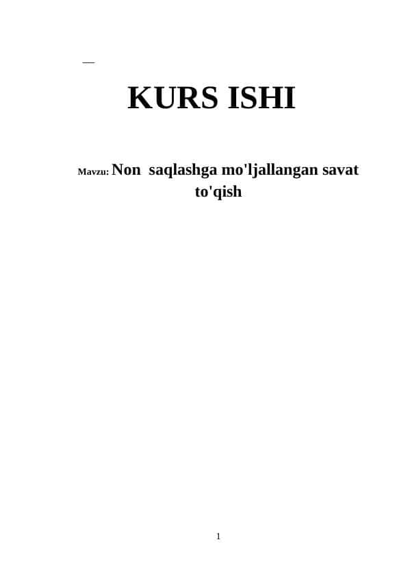 Non saqlashga mo'ljallangan savat to'qish