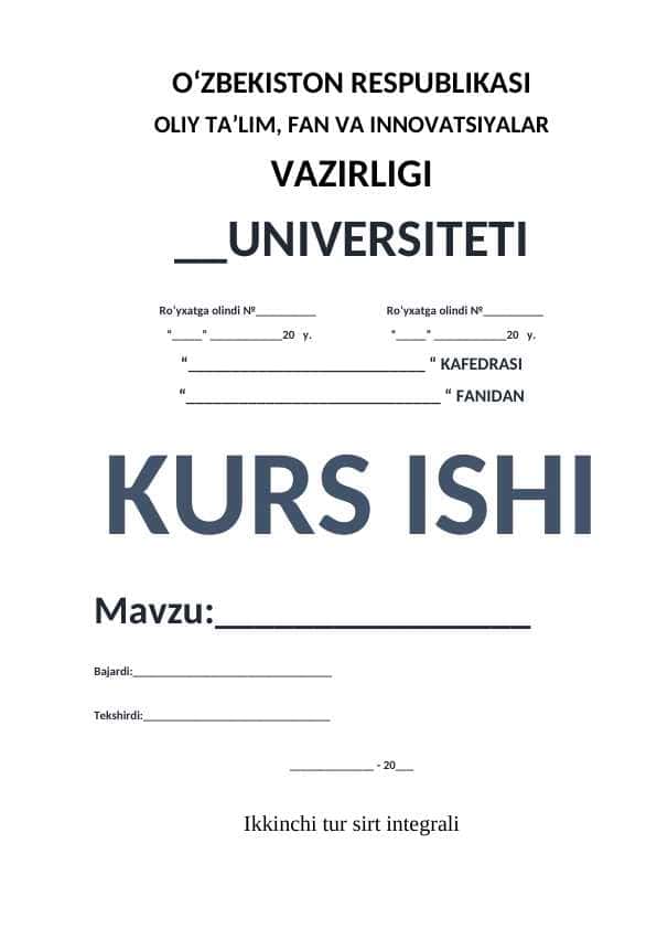 Ikkinchi tur sirt integrali
