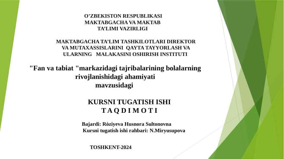 Fan va tabiat markazi