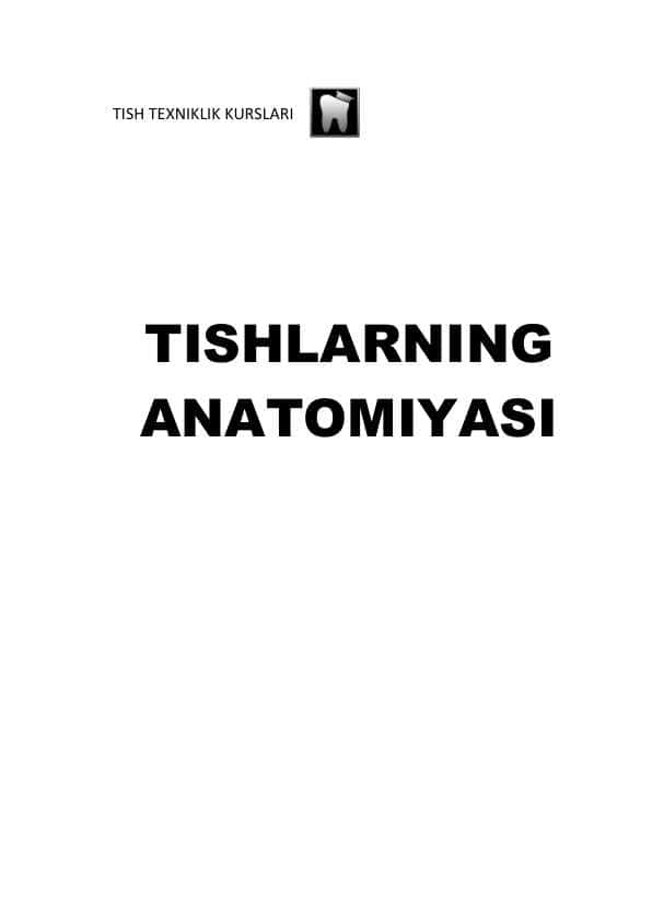 TISHLARNING ANATOMIYASI