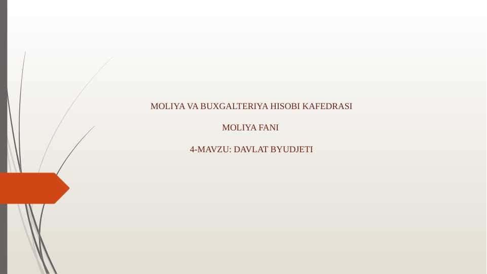 DAVLAT BYUDJETI