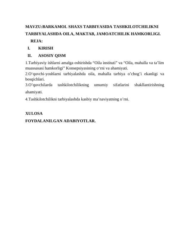 BARKAMOL SHAXS TARBIYASIDA TASHKILOTCHILIKNI.docx