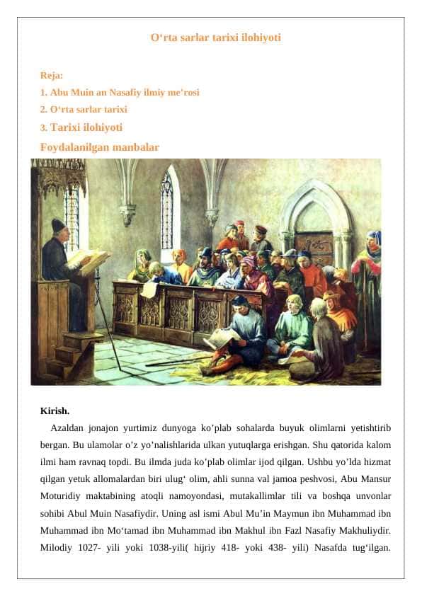 O`rta asrlar tarixi ilohiyoti 24