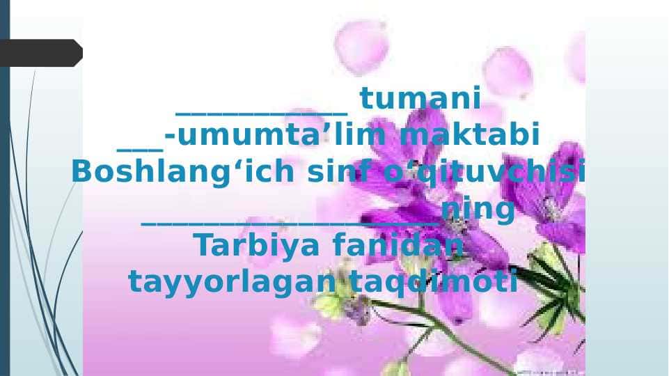 1-sinf tarbiya Telefondan to'g'ri foydalanish dars ishlanma