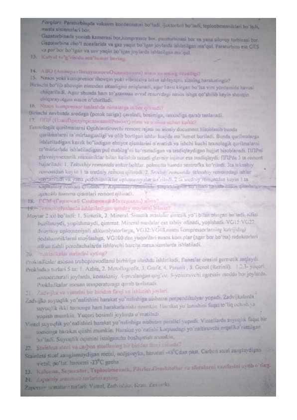 gtl savollarga javoblar