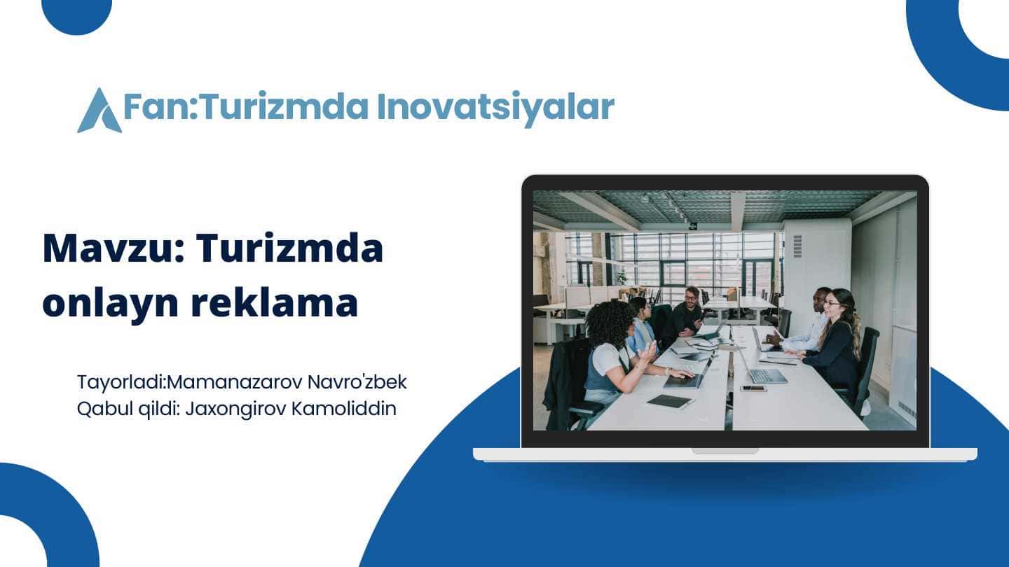 Turizmda onlayn reklama