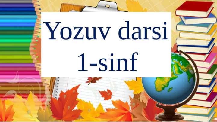 Yozuv darsi 1-sinf kichik k harfi