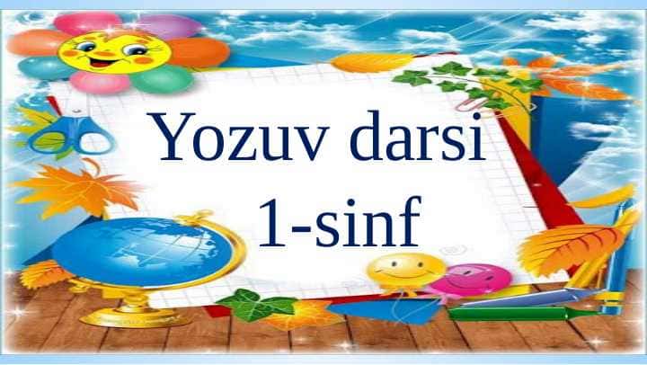 Yozuv darsi 1-sinf kichik t harfi
