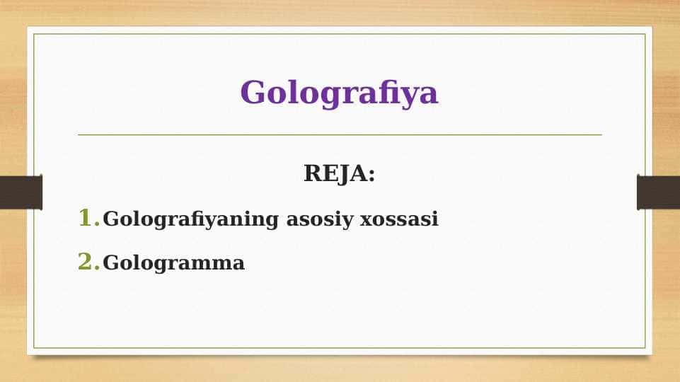 Golografiya