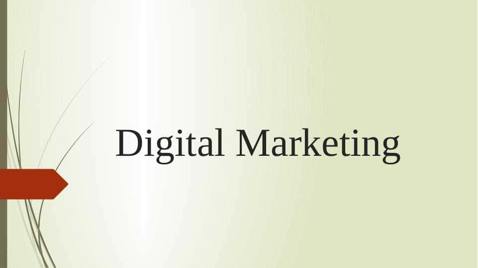 Digital Marketing