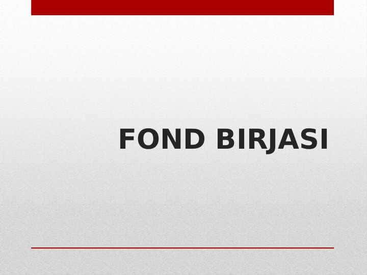 FOND BIRJASI