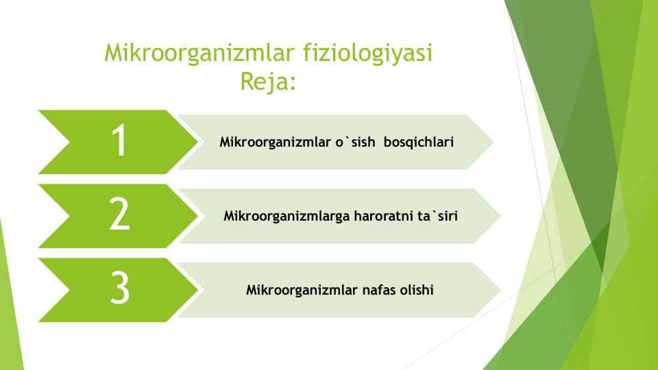 Mikroorganizmlar fiziologiyasi