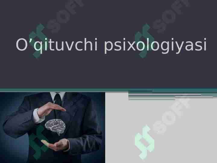 oq'ituvchi psixologiyasi