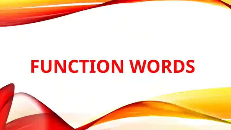 Function words