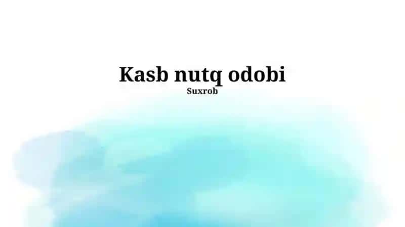 Muloqot madaniyati asoslari